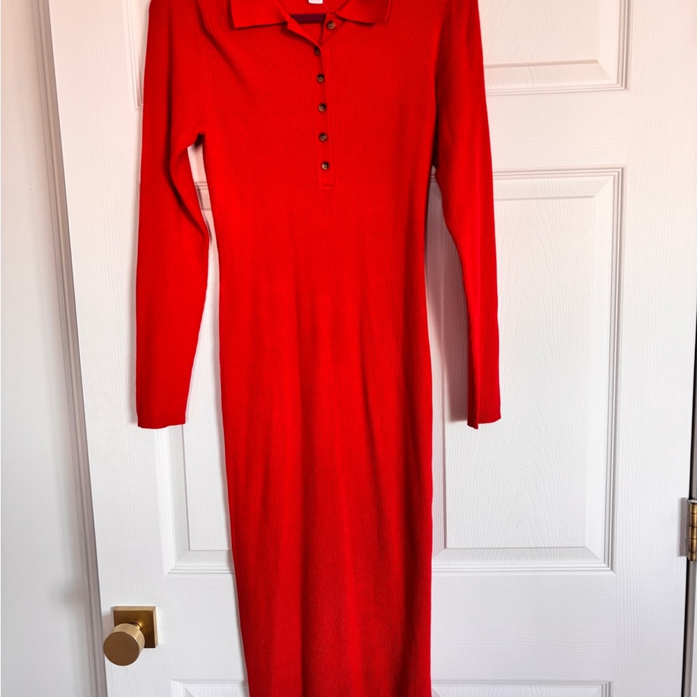 Red Knit Dress - Picture 3 of 3